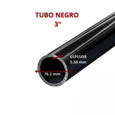 TUBO NEGRO 3 76.2MM